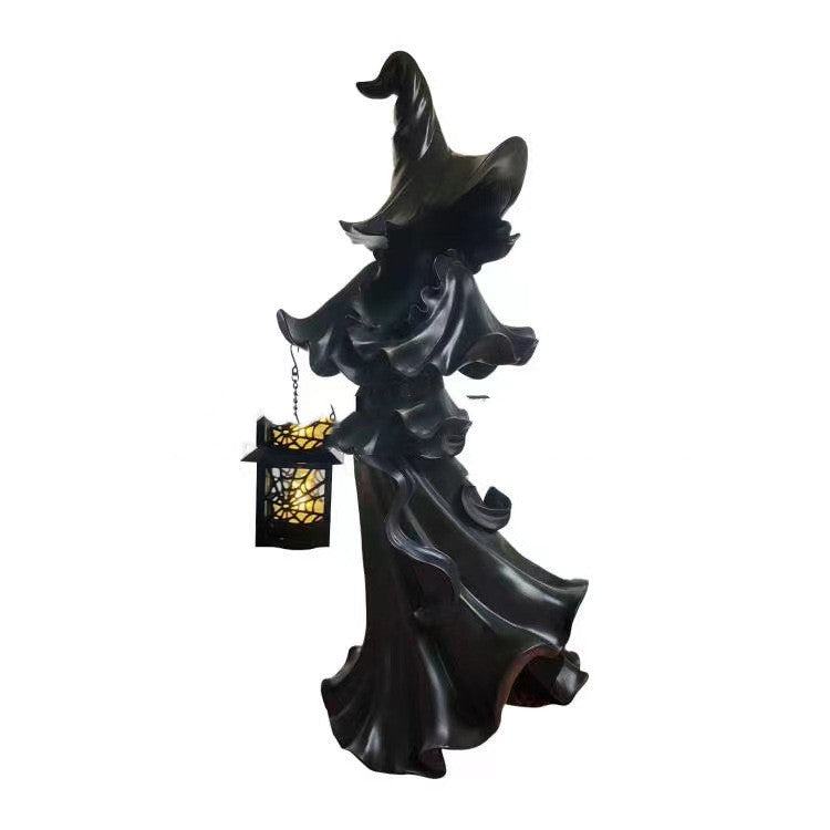 Halloween Witch Ghost Ornament Statue