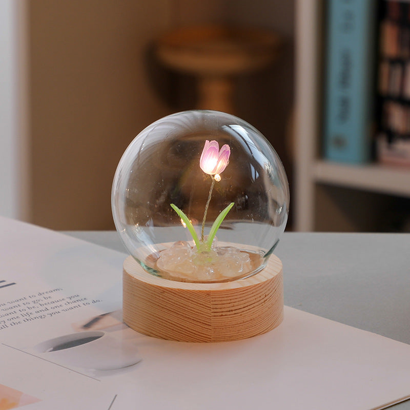 Artificial Tulip Flower Night Light